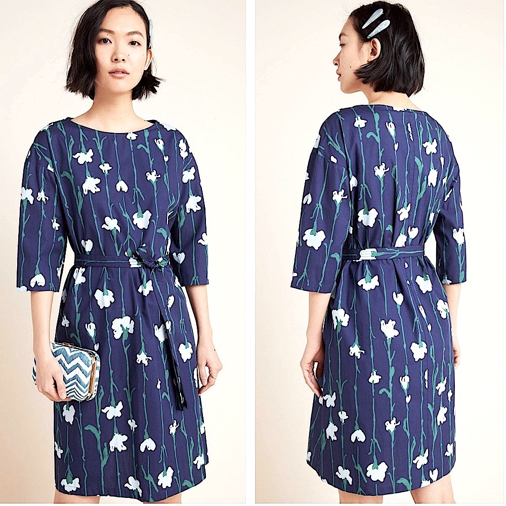 Marimekko Tarika Viivakukka Line Flower Dress NWT Size 34 / US XS - Picture 7 of 16